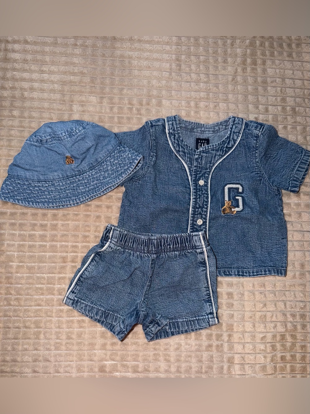 GAP Kids Denim 3-Piece Set in Light Blue